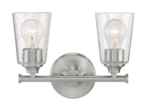 Nuvo Lighting - 60-7182 - Two Light Vanity - Bransel - Brushed Nickel