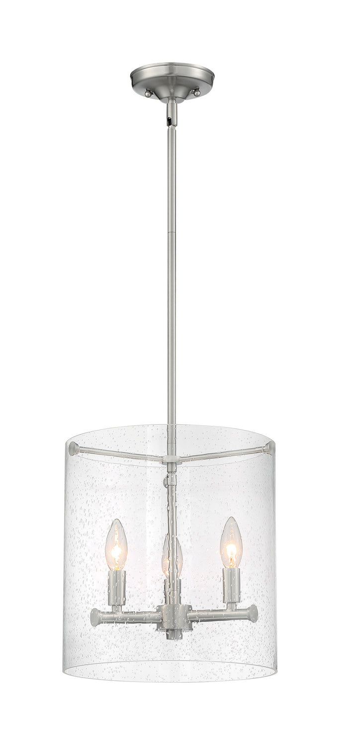 Nuvo Lighting - 60-7187 - Three Light Pendant - Bransel - Brushed Nickel