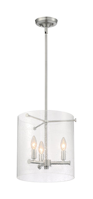 Nuvo Lighting - 60-7187 - Three Light Pendant - Bransel - Brushed Nickel