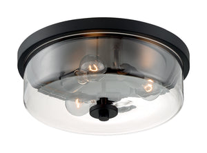 Nuvo Lighting - 60-7269 - Three Light Flush Mount - Sommerset - Matte Black