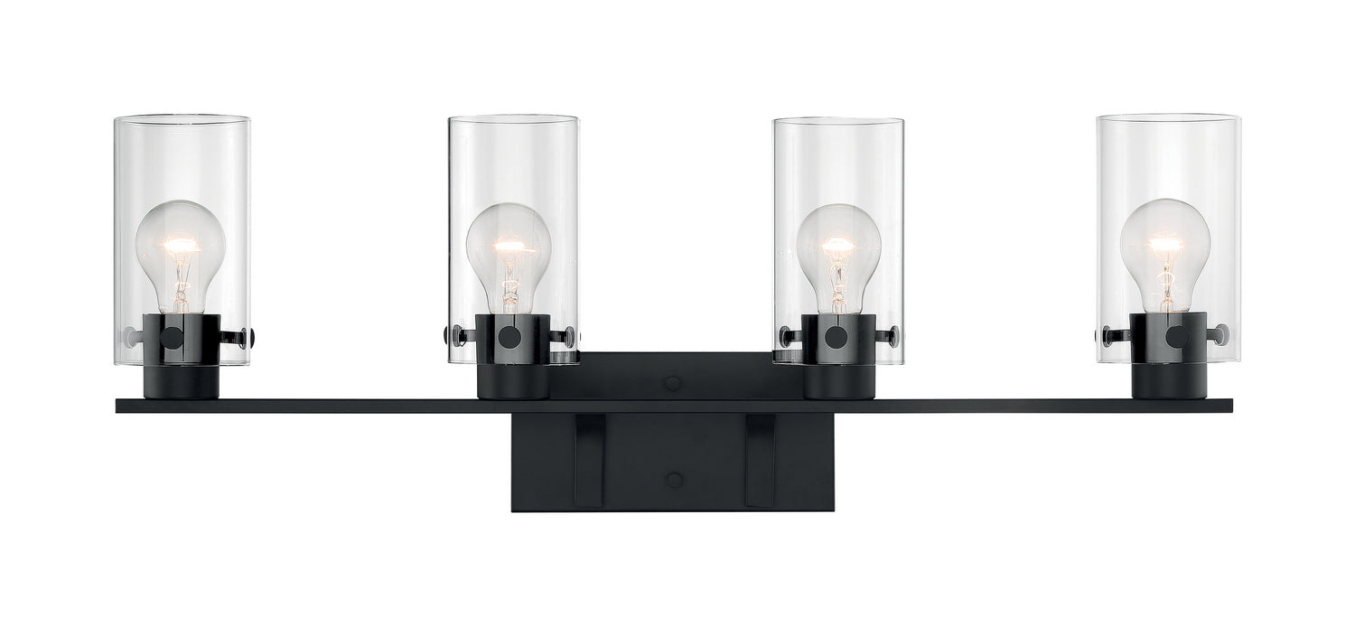 Nuvo Lighting - 60-7274 - Four Light Vanity - Sommerset - Matte Black