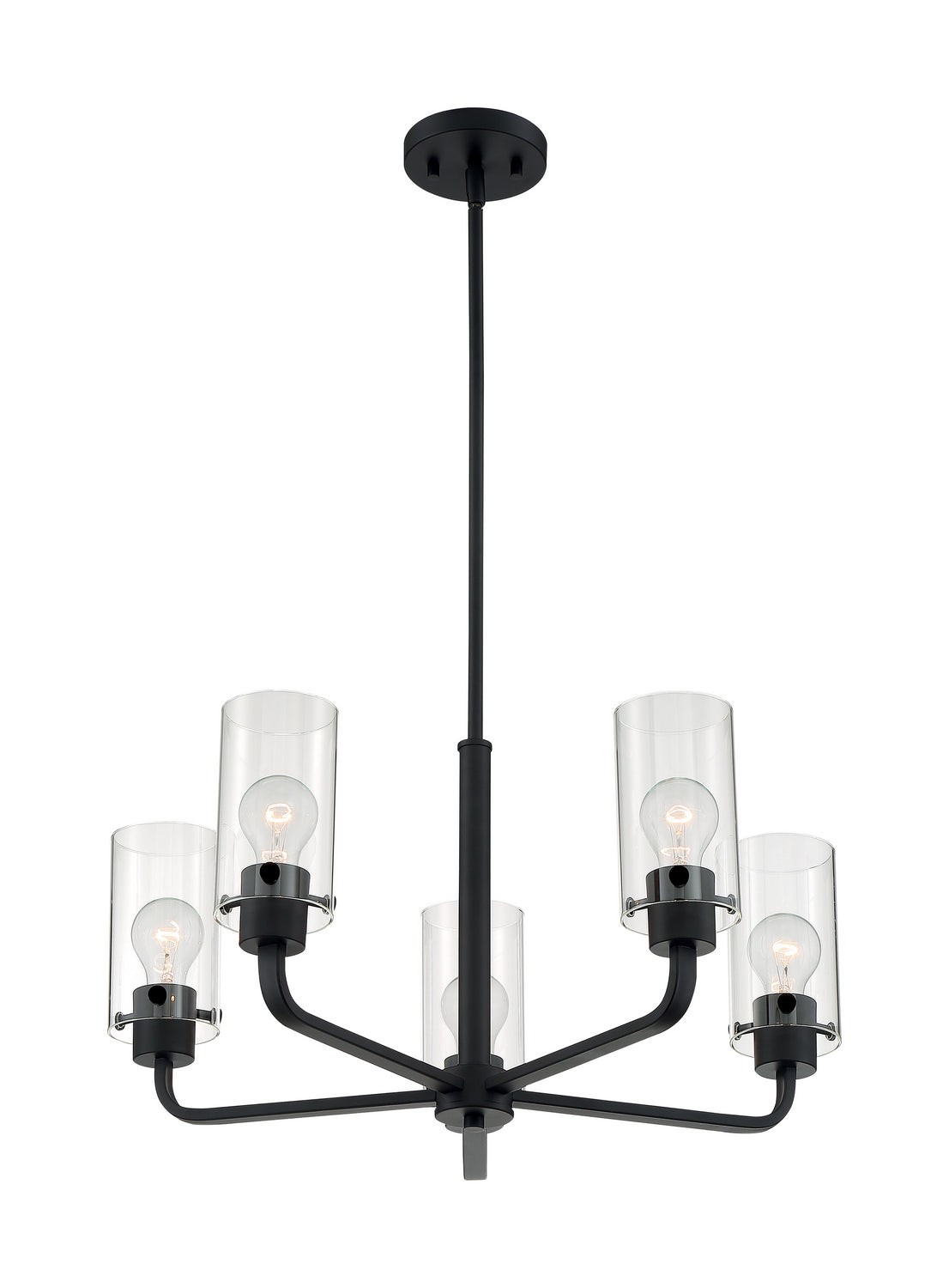 Nuvo Lighting - 60-7275 - Five Light Chandelier - Sommerset - Matte Black