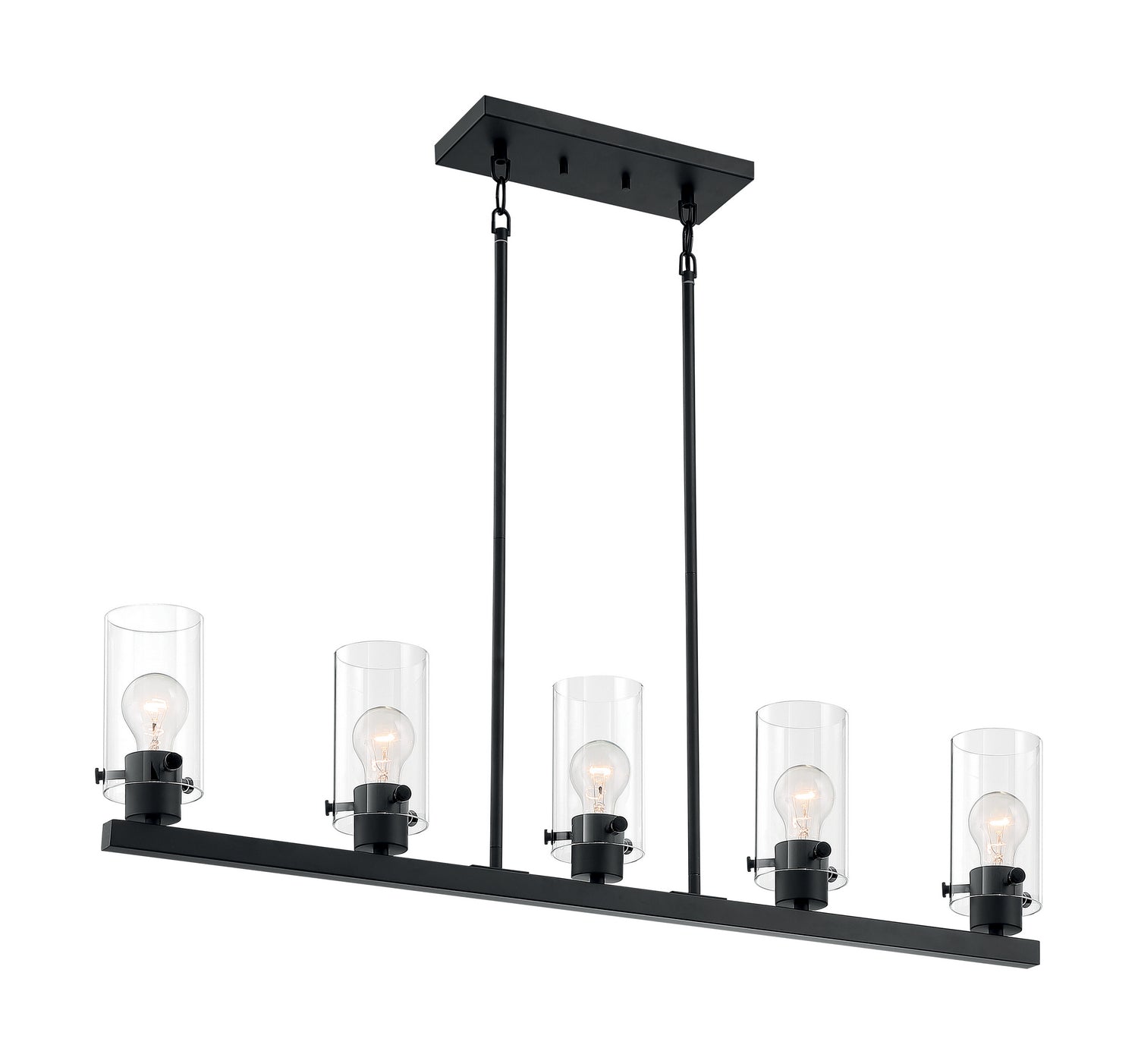 Nuvo Lighting - 60-7276 - Five Light Island Pendant - Sommerset - Matte Black