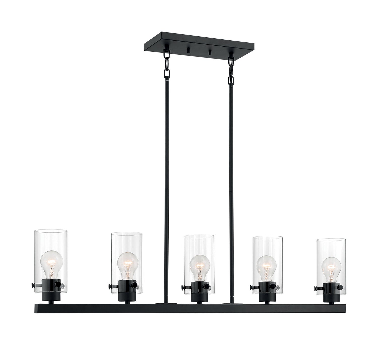 Nuvo Lighting - 60-7276 - Five Light Island Pendant - Sommerset - Matte Black