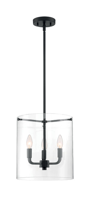 Nuvo Lighting - 60-7277 - Three Light Pendant - Sommerset - Matte Black