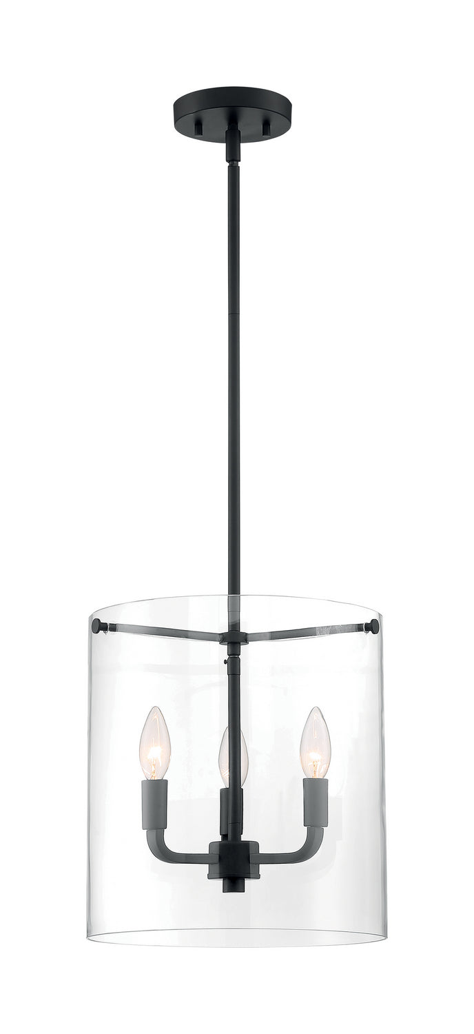 Nuvo Lighting - 60-7277 - Three Light Pendant - Sommerset - Matte Black