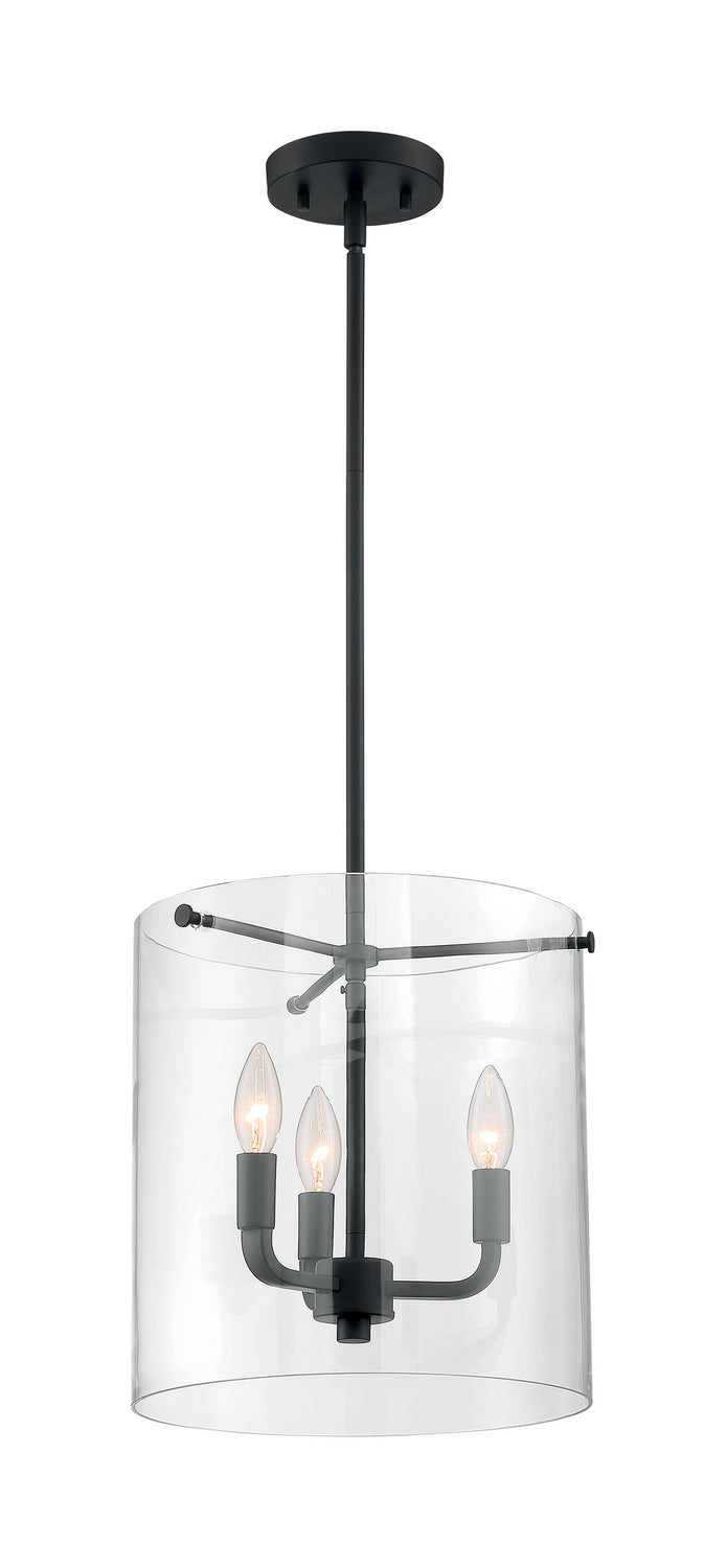 Nuvo Lighting - 60-7277 - Three Light Pendant - Sommerset - Matte Black