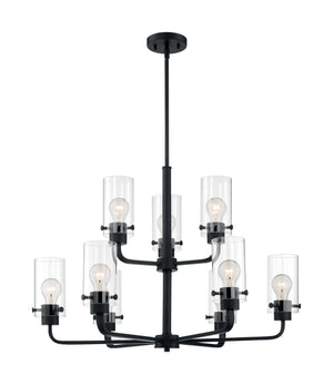 Nuvo Lighting - 60-7279 - Nine Light Chandelier - Sommerset - Matte Black