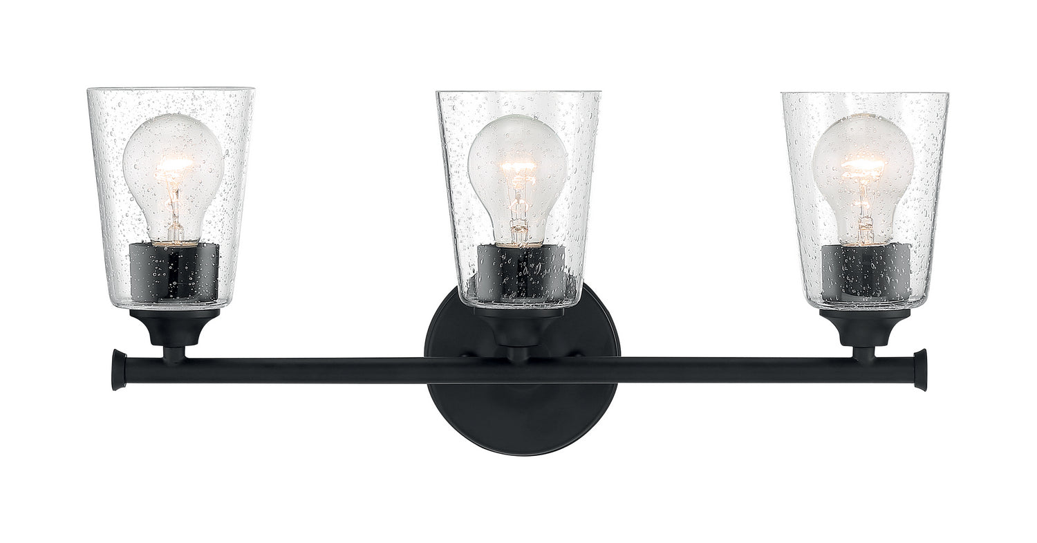 Nuvo Lighting - 60-7283 - Three Light Vanity - Bransel - Matte Black