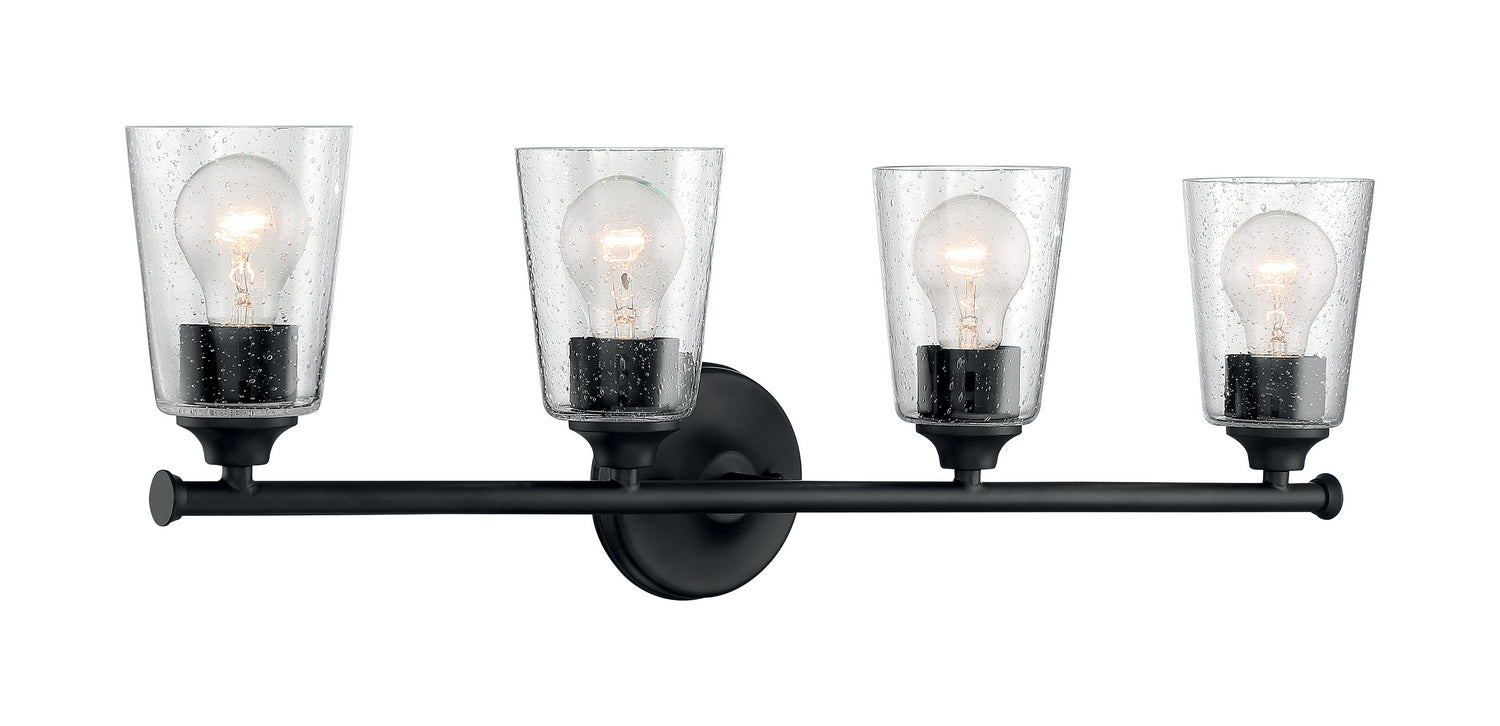 Nuvo Lighting - 60-7284 - Four Light Vanity - Bransel - Matte Black