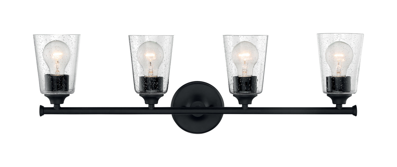 Nuvo Lighting - 60-7284 - Four Light Vanity - Bransel - Matte Black