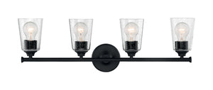 Nuvo Lighting - 60-7284 - Four Light Vanity - Bransel - Matte Black