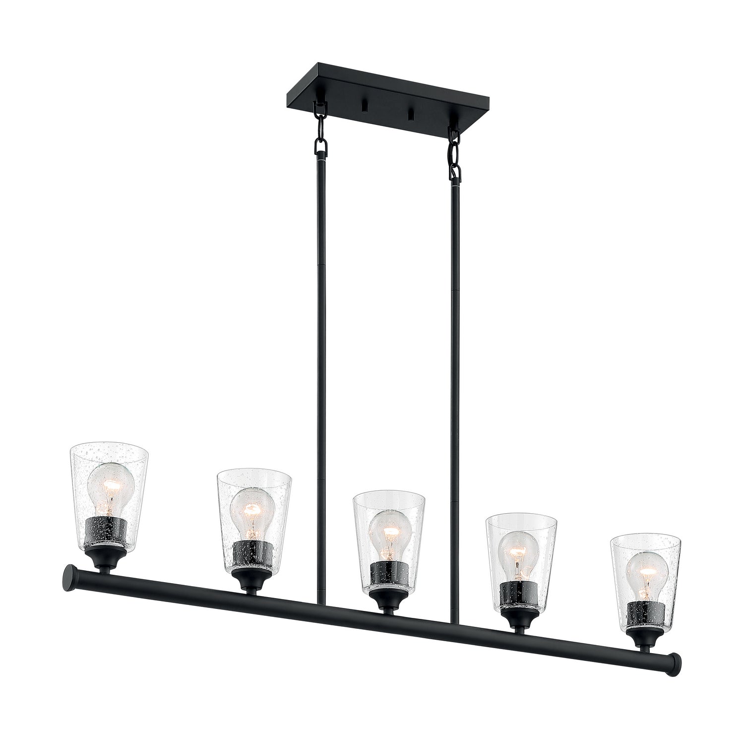 Nuvo Lighting - 60-7286 - Five Light Island Pendant - Bransel - Matte Black