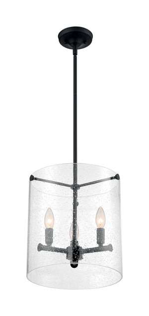 Nuvo Lighting - 60-7287 - Three Light Pendant - Bransel - Matte Black