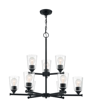 Nuvo Lighting - 60-7289 - Nine Light Chandelier - Bransel - Matte Black