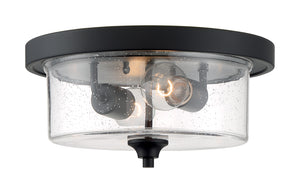 Nuvo Lighting - 60-7290 - Two Light Flush Mount - Bransel - Matte Black