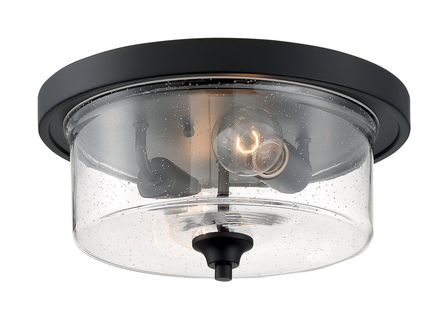 Nuvo Lighting - 60-7290 - Two Light Flush Mount - Bransel - Matte Black