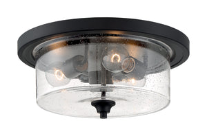 Nuvo Lighting - 60-7291 - Three Light Flush Mount - Bransel - Matte Black