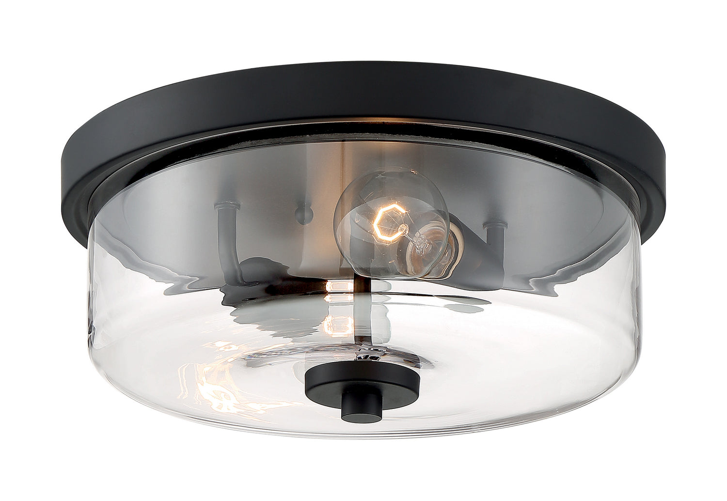 Nuvo Lighting - 60-7268 - Two Light Flush Mount - Sommerset - Matte Black