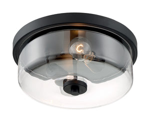 Nuvo Lighting - 60-7268 - Two Light Flush Mount - Sommerset - Matte Black