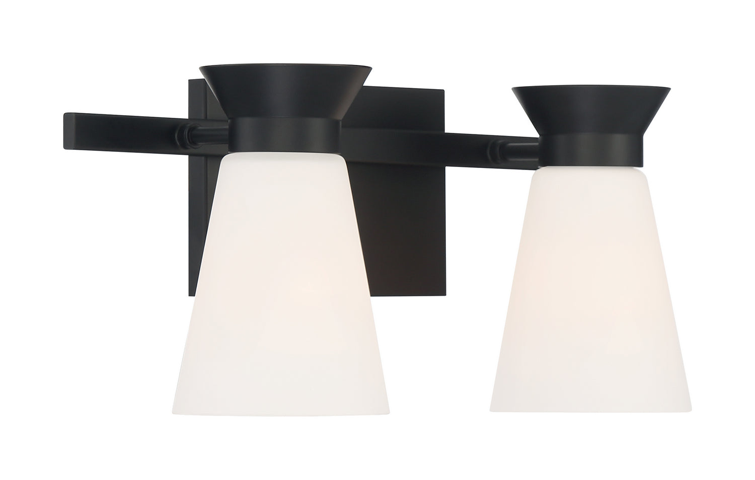 Nuvo Lighting - 60-7312 - Two Light Vanity - Caleta - Black