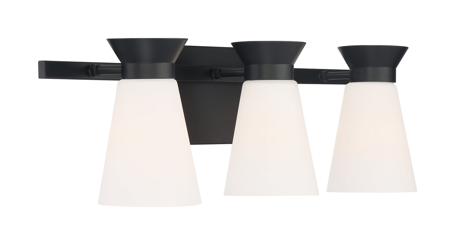 Nuvo Lighting - 60-7313 - Three Light Vanity - Caleta - Black