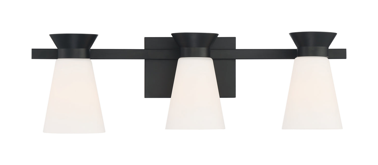 Nuvo Lighting - 60-7313 - Three Light Vanity - Caleta - Black