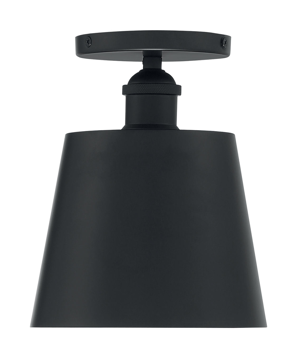 Nuvo Lighting - 60-7331 - One Light Semi Flush Mount - Motif - Black / Gold