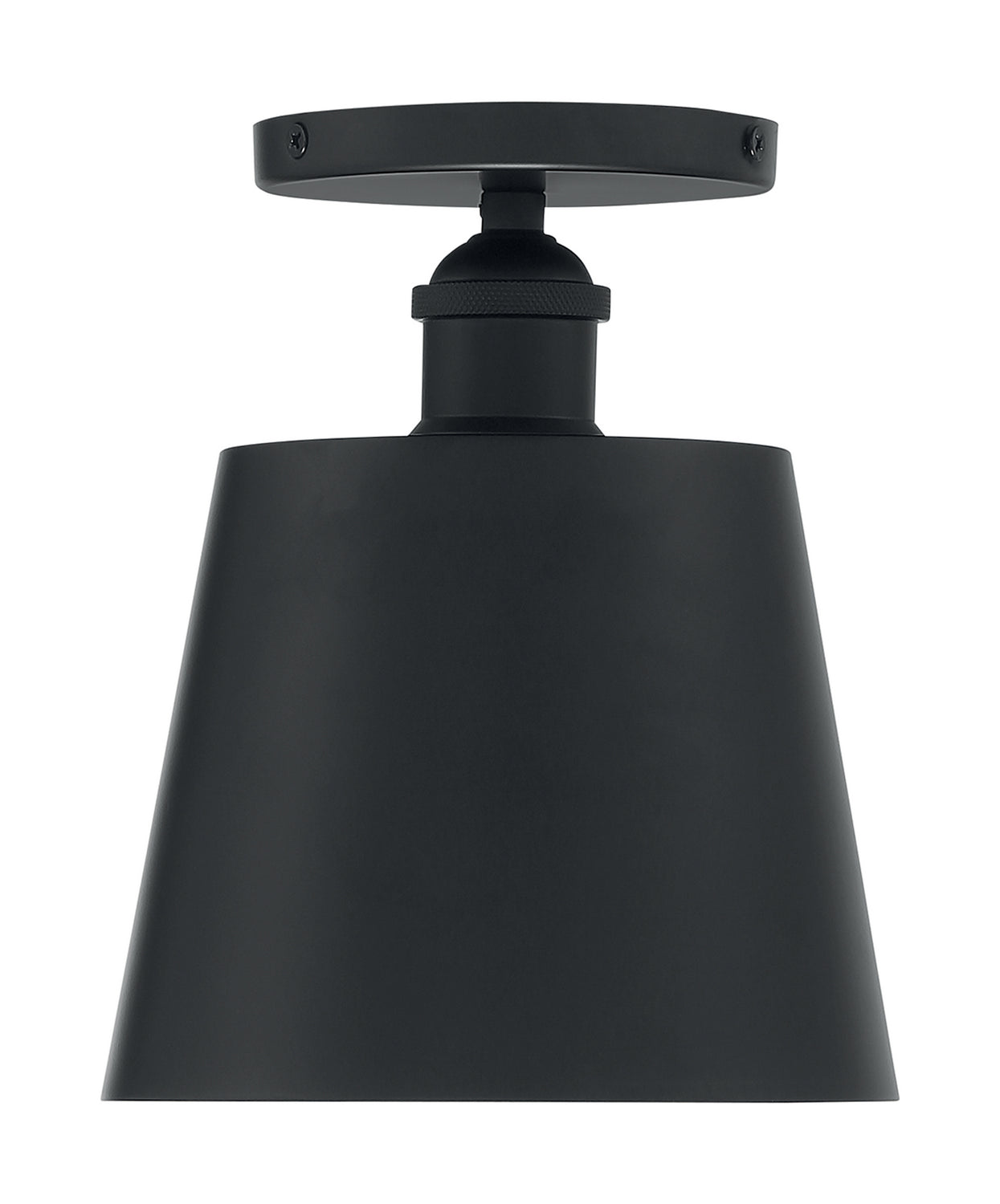 Nuvo Lighting - 60-7331 - One Light Semi Flush Mount - Motif - Black / Gold