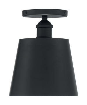 Nuvo Lighting - 60-7331 - One Light Semi Flush Mount - Motif - Black / Gold