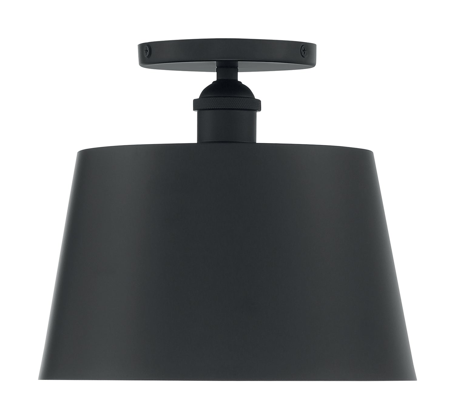 Nuvo Lighting - 60-7332 - One Light Semi Flush Mount - Motif - Black / Gold Accents