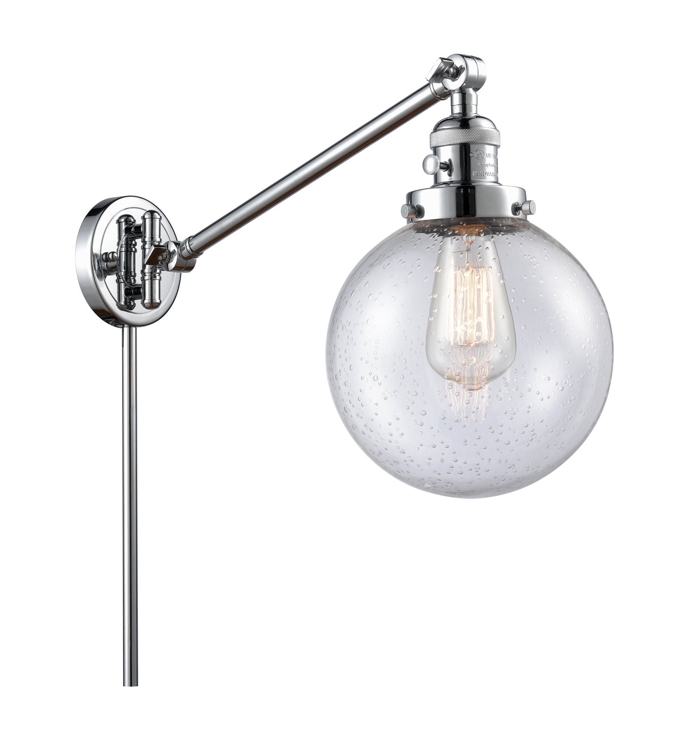 Innovations - 237-PC-G204-8 - One Light Swing Arm Lamp - Franklin Restoration - Polished Chrome