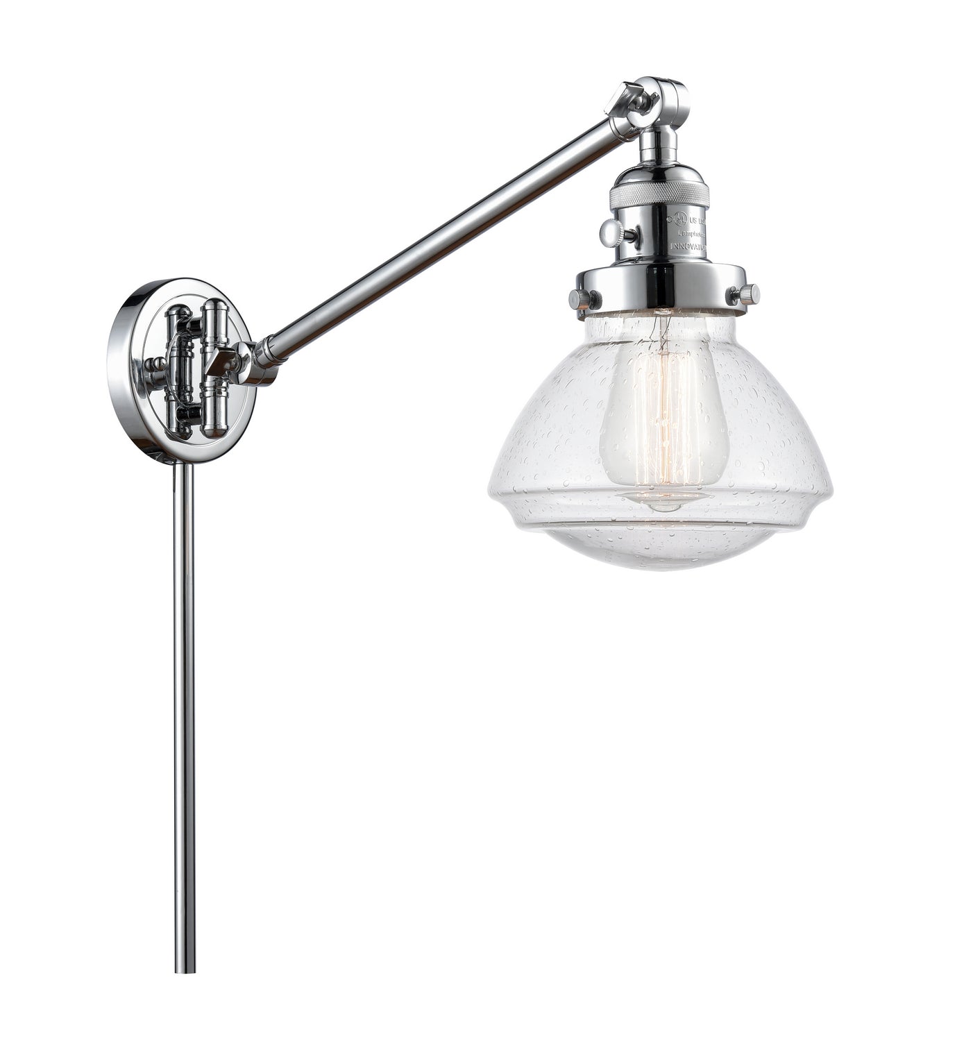 Innovations - 237-PC-G324 - One Light Swing Arm Lamp - Franklin Restoration - Polished Chrome