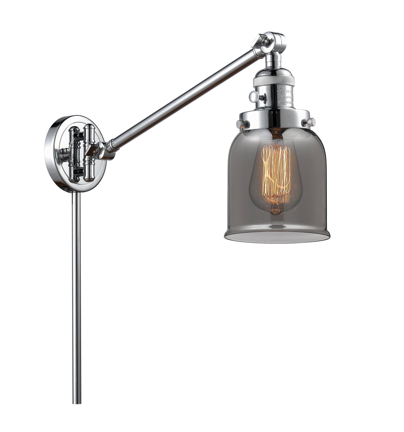 Innovations - 237-PC-G53 - One Light Swing Arm Lamp - Franklin Restoration - Polished Chrome