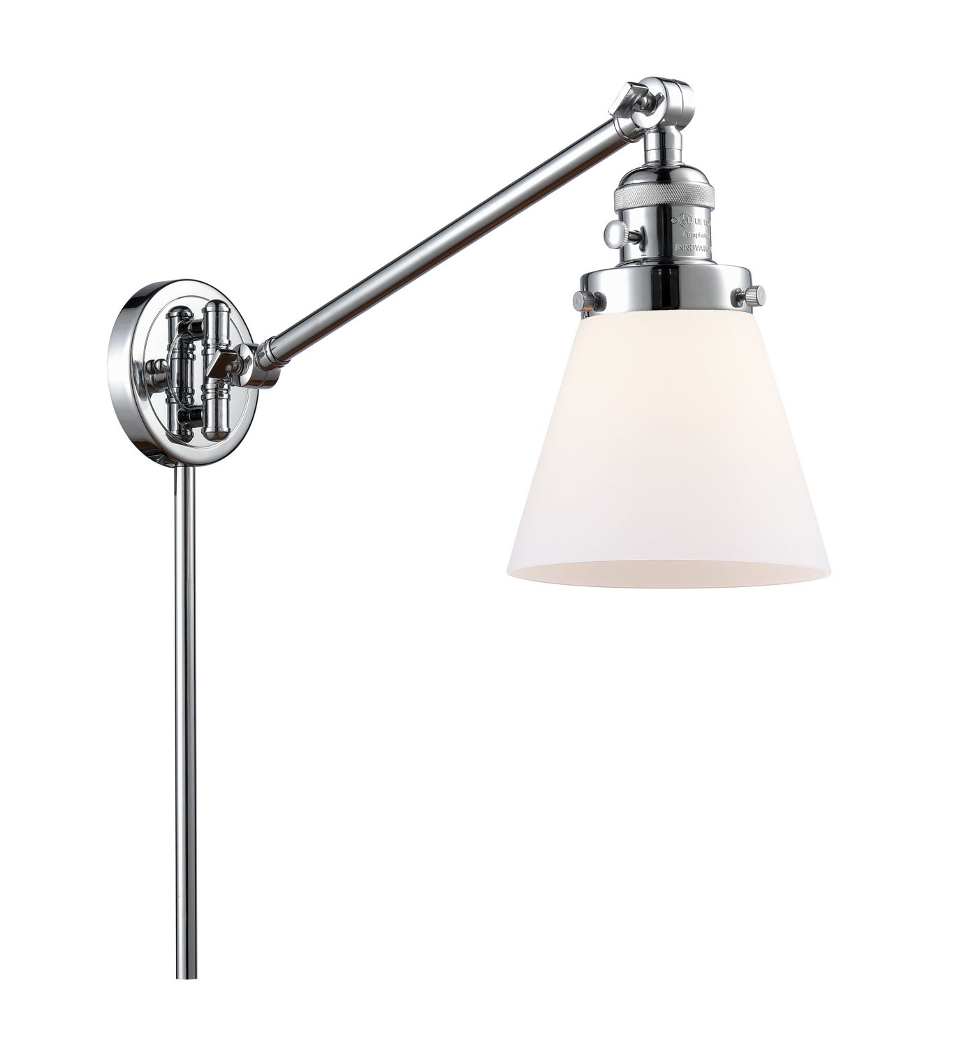 Innovations - 237-PC-G61 - One Light Swing Arm Lamp - Franklin Restoration - Polished Chrome