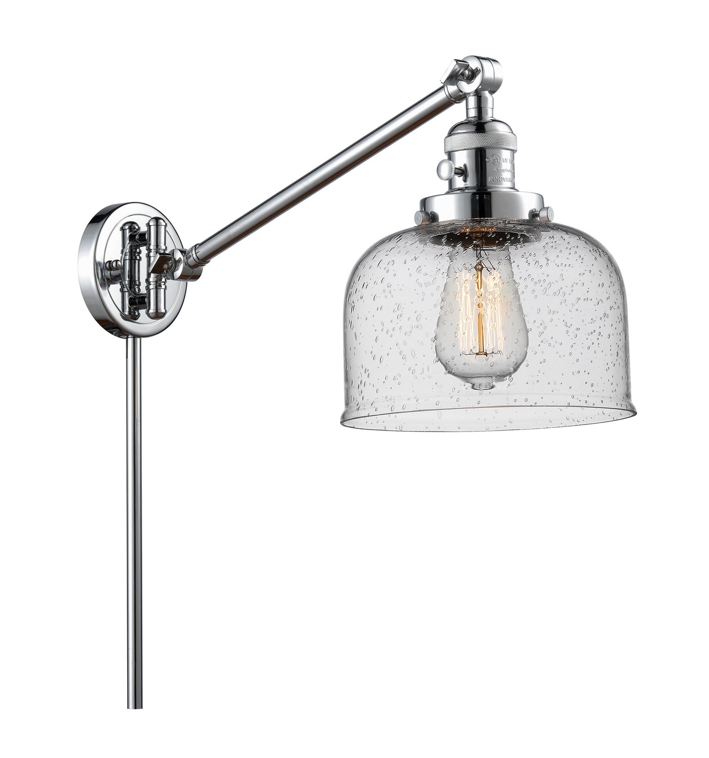 Innovations - 237-PC-G74 - One Light Swing Arm Lamp - Franklin Restoration - Polished Chrome