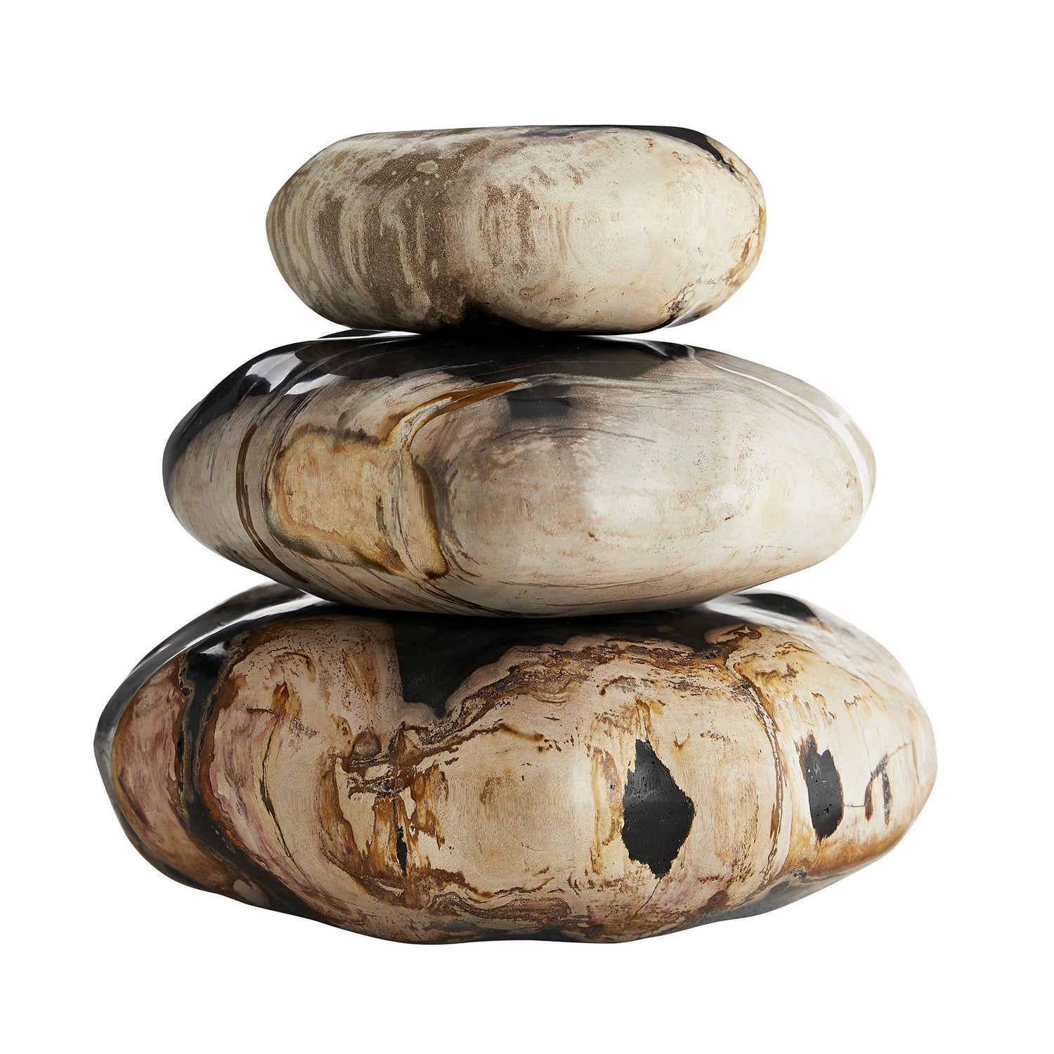 Arteriors - 5034 - Sculptures Set of 3 - Vespers - Polished Natural