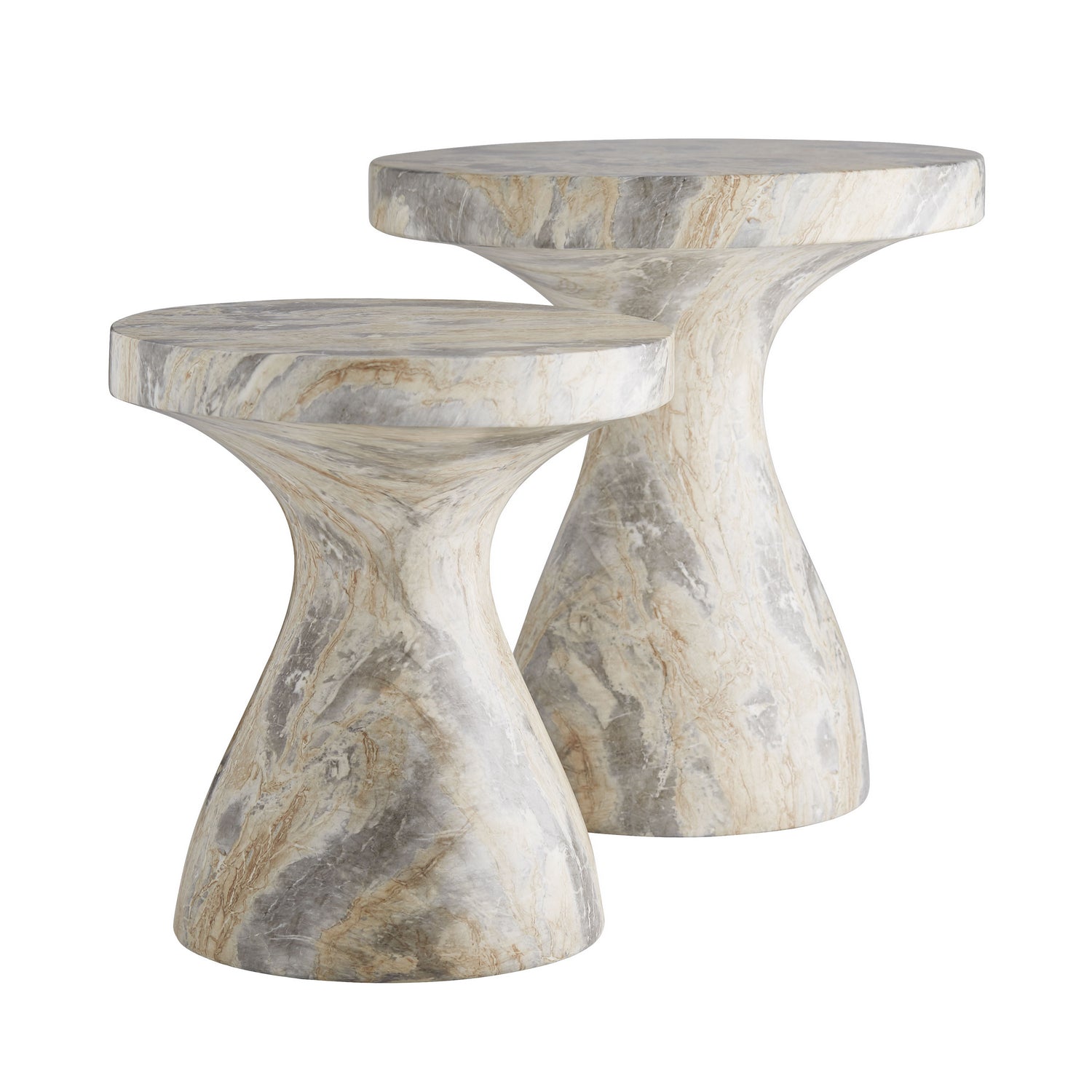 Arteriors - 5550 - Accent Table - Serafina - Sahara Faux Marble