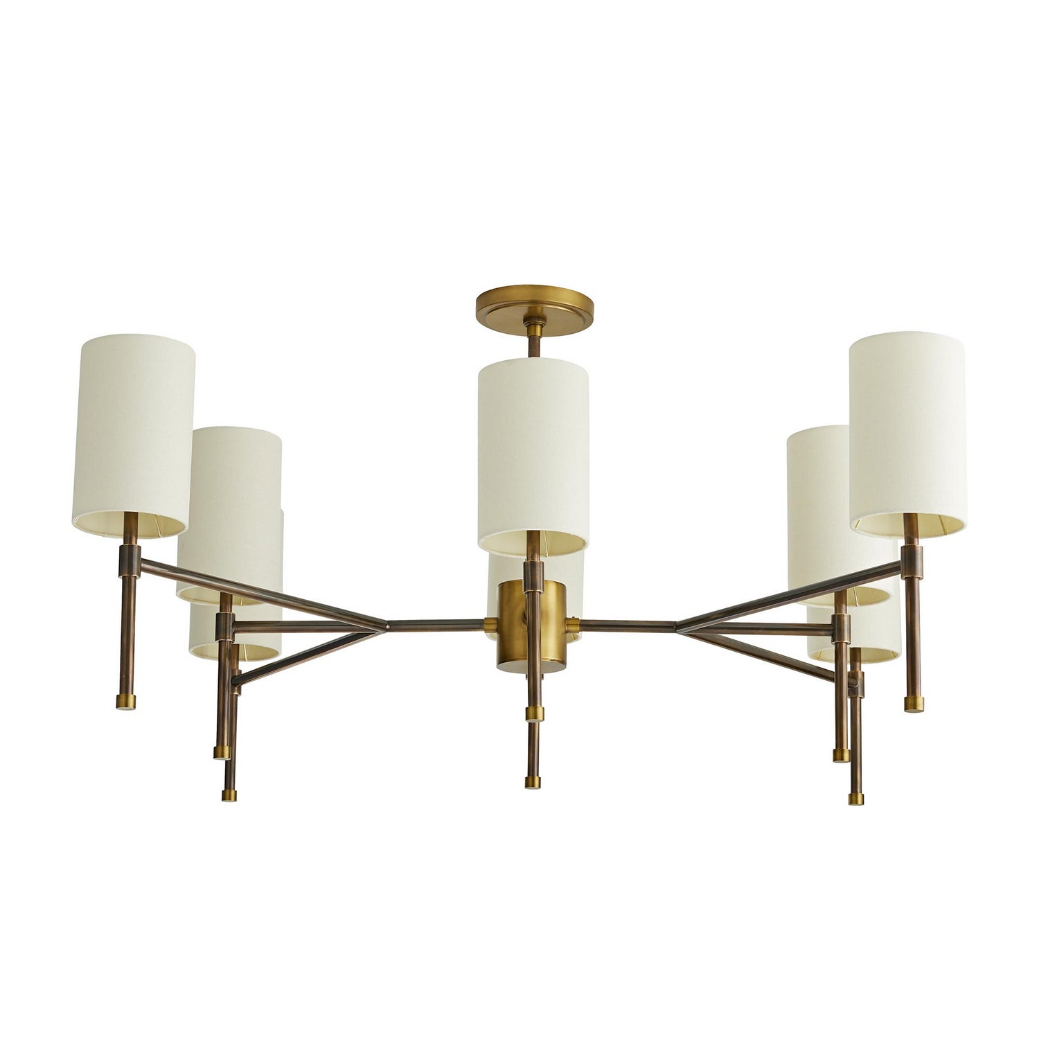 Arteriors - 89125 - Eight Light Chandelier - Remington - Heritage Brass