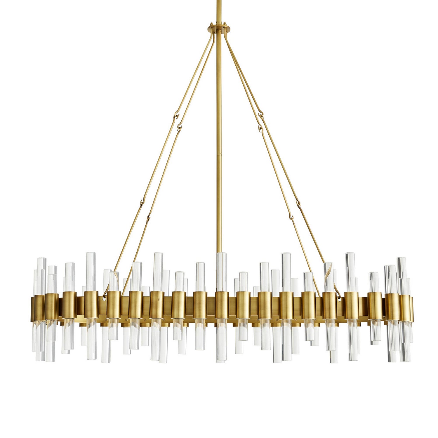 Arteriors - 89130 - Ten Light Chandelier - Haskell - Antique Brass