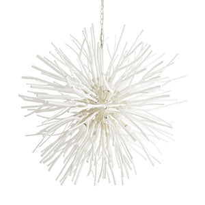 Arteriors - 89564 - Eight Light Chandelier - Finch - White Wash