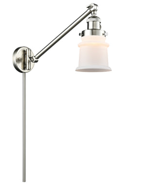 Innovations - 237-SN-G181S - One Light Swing Arm Lamp - Franklin Restoration - Brushed Satin Nickel