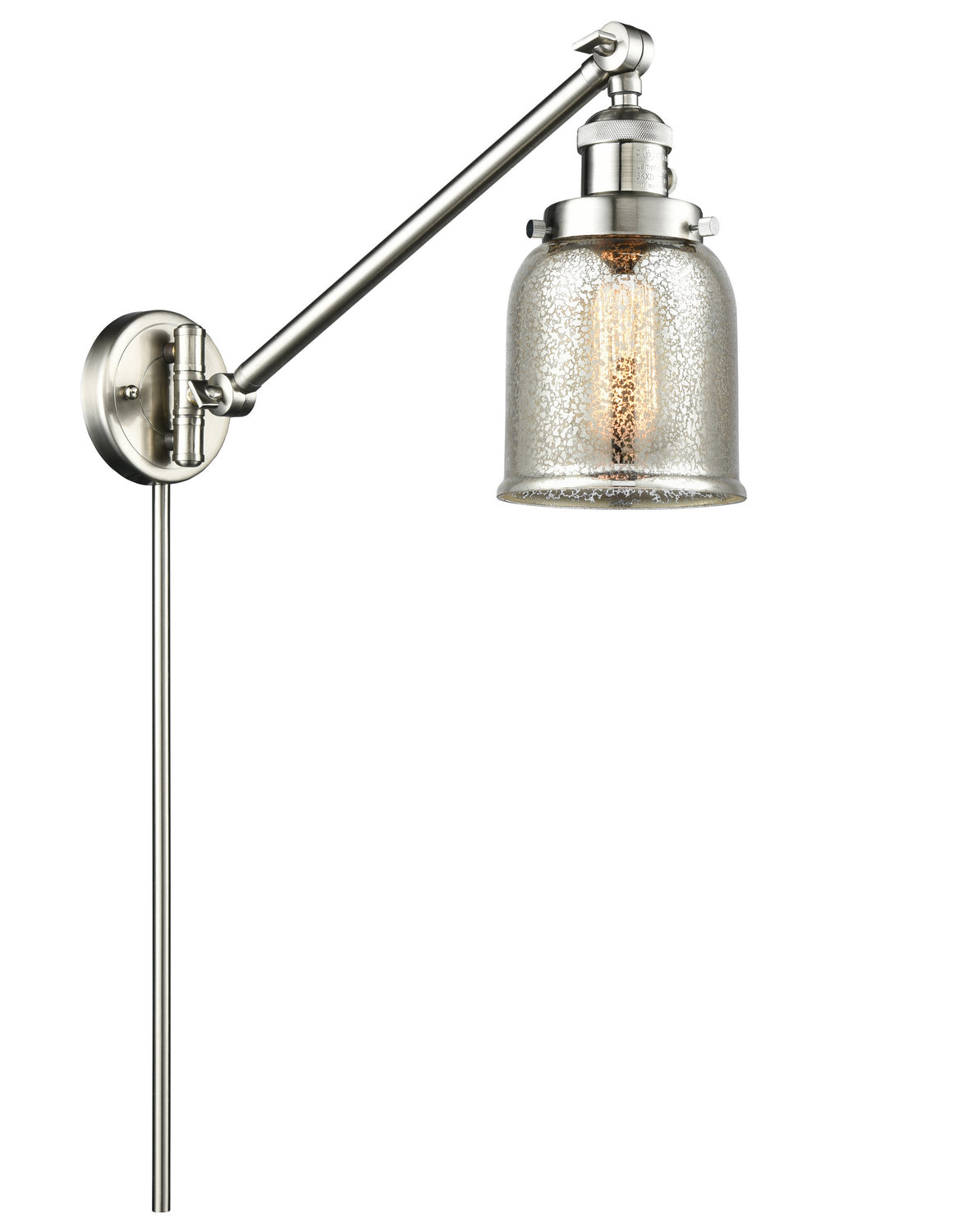 Innovations - 237-SN-G58 - One Light Swing Arm Lamp - Franklin Restoration - Brushed Satin Nickel