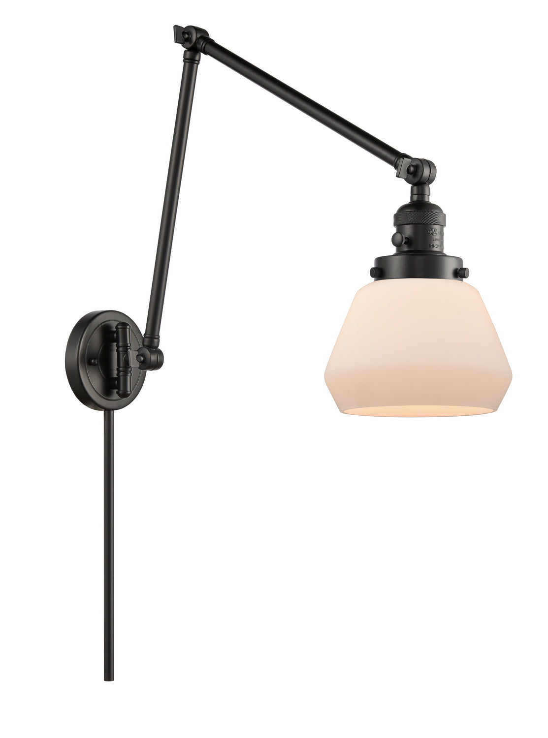 Innovations - 238-BK-G171 - One Light Swing Arm Lamp - Franklin Restoration - Matte Black