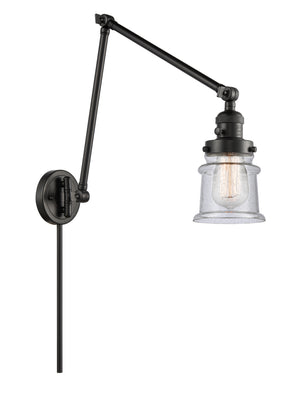 Innovations - 238-BK-G184S - One Light Swing Arm Lamp - Franklin Restoration - Matte Black