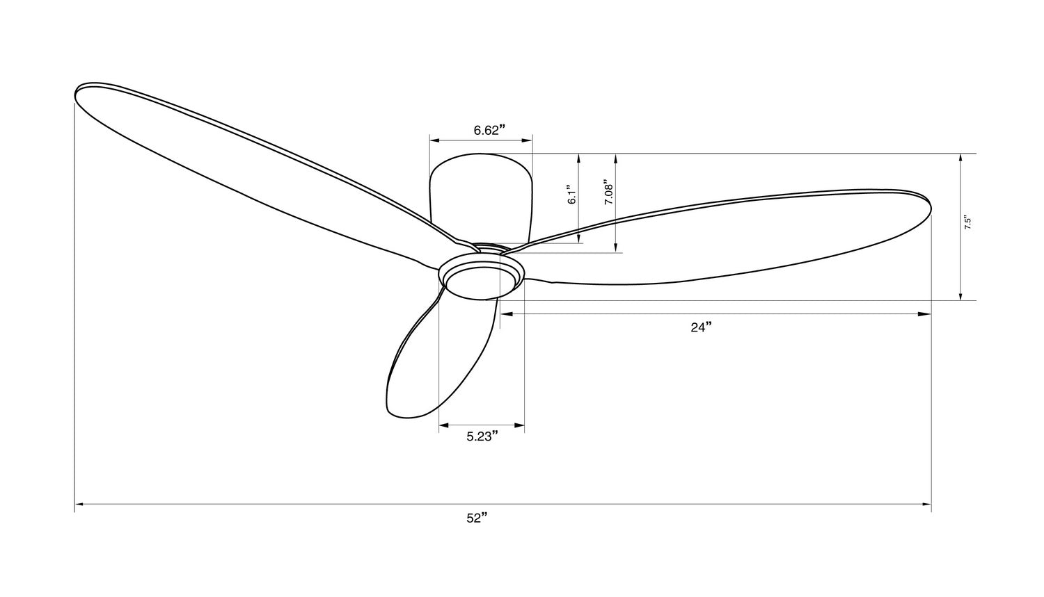 Beacon Lighting - 21287001 - 52``Ceiling Fan - Radar - White