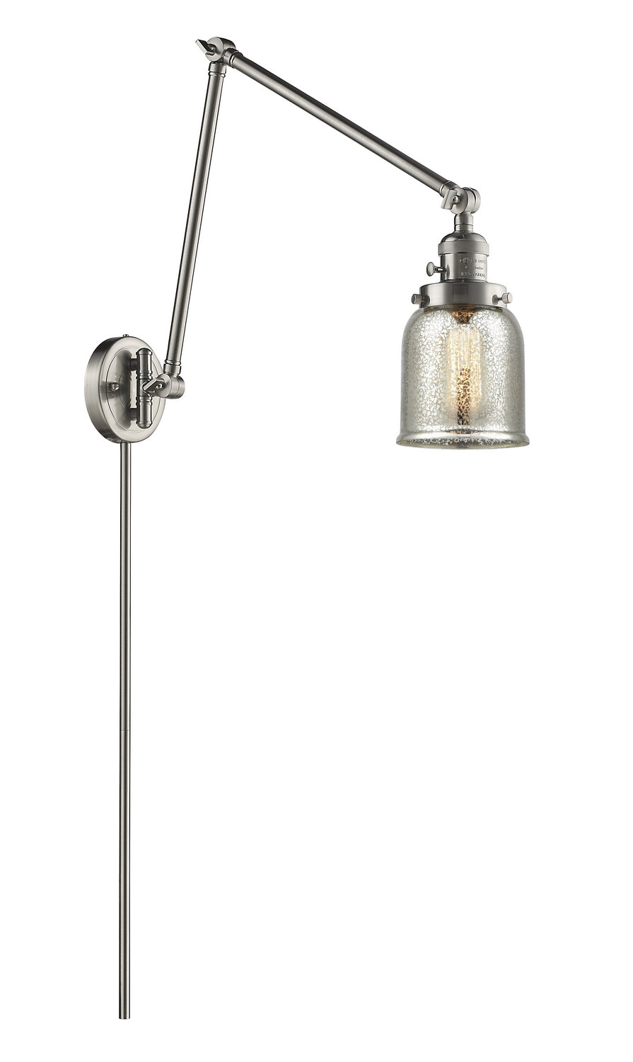 Innovations - 238-SN-G58 - One Light Swing Arm Lamp - Franklin Restoration - Brushed Satin Nickel