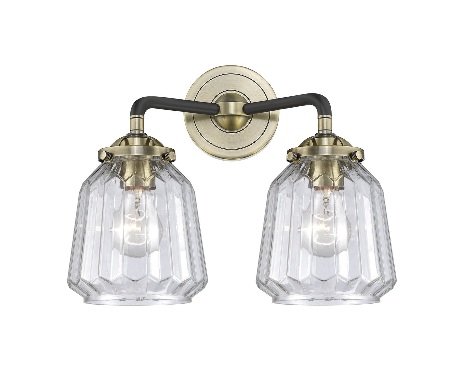 Innovations - 284-2W-BAB-G142 - Two Light Bath Vanity - Nouveau - Black Antique Brass