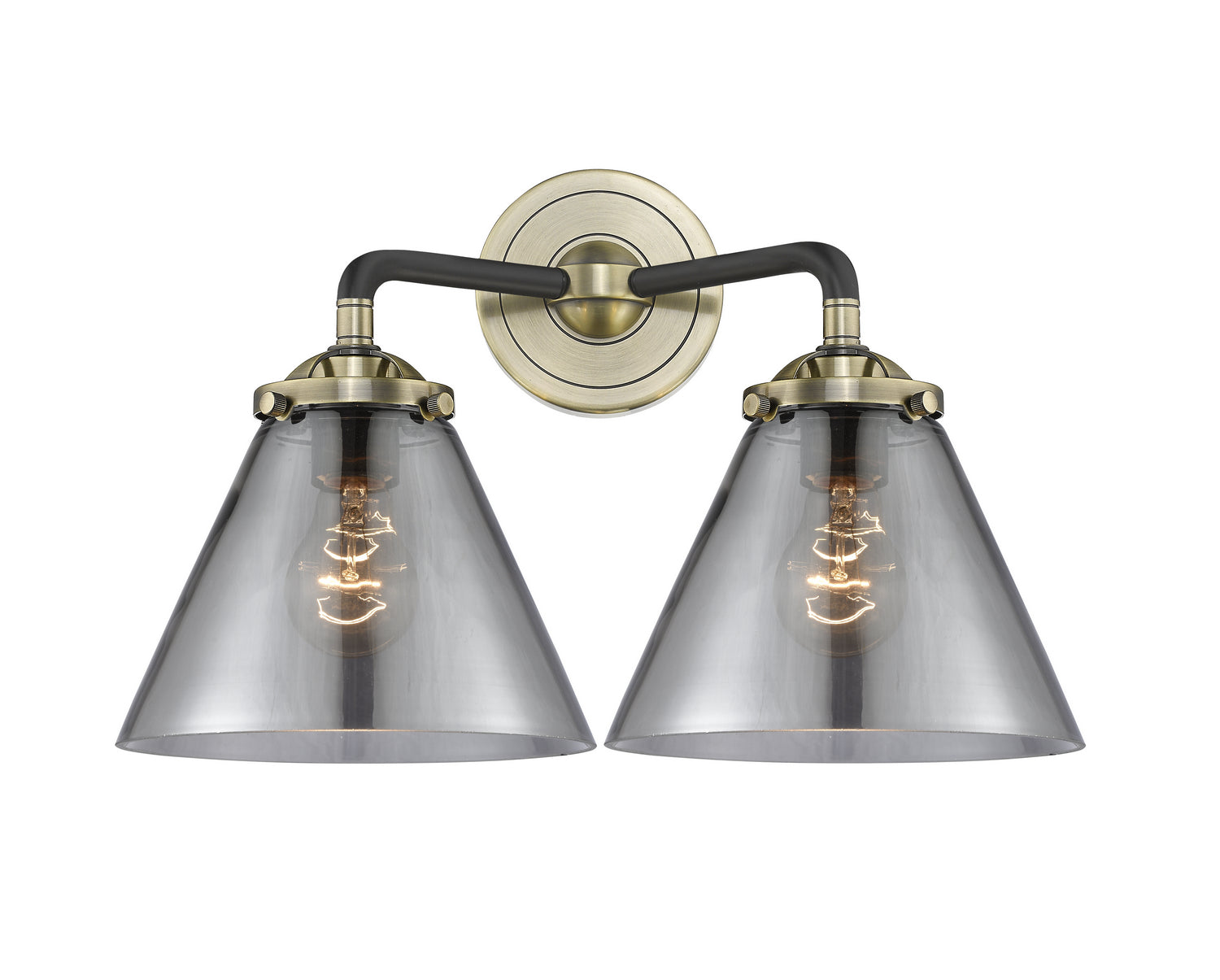 Innovations - 284-2W-BAB-G43 - Two Light Bath Vanity - Nouveau - Black Antique Brass