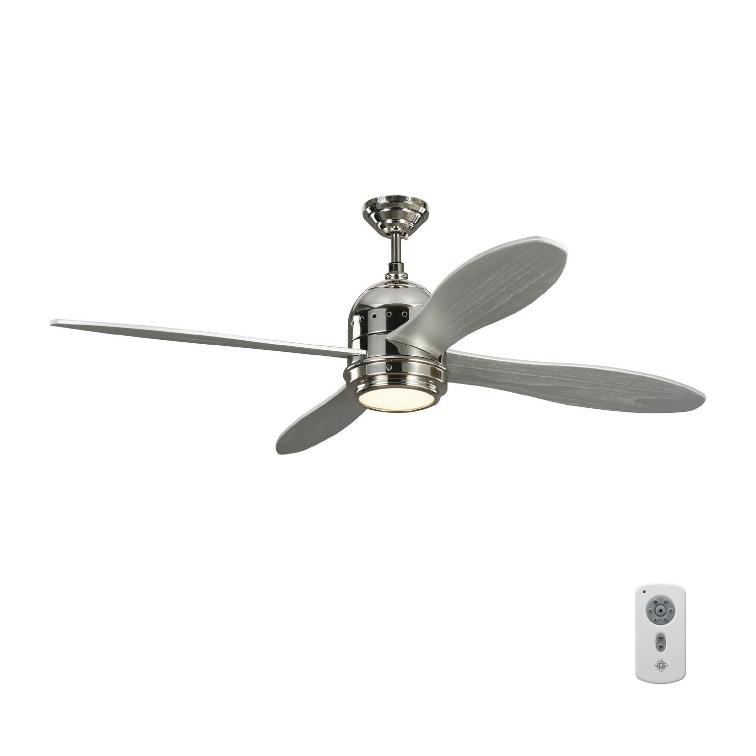 Visual Comfort Fan - 4TSR56PNGRYD - 56``Ceiling Fan - Metrograph 56 - Polished Nickel